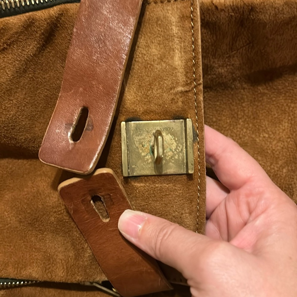Golden Goose Equipage Brown Suede Bag - Picture 5 of 11
